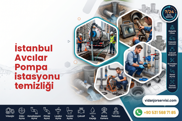 İstanbul Avcılar Pompa istasyonu temizliği