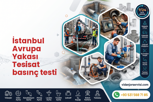 İstanbul Avrupa Yakası Tesisat basınç testi