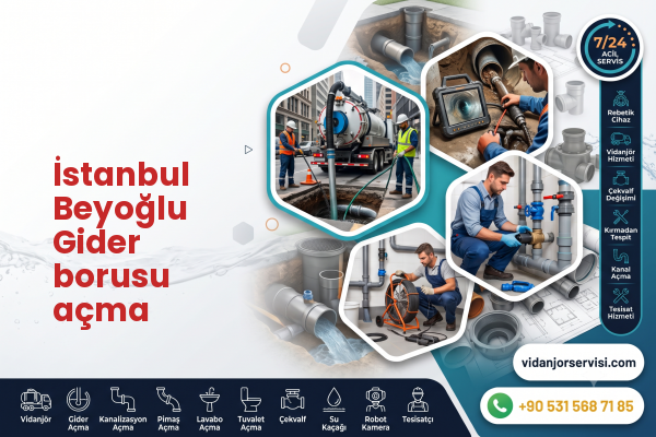 İstanbul Beyoğlu Gider borusu açma