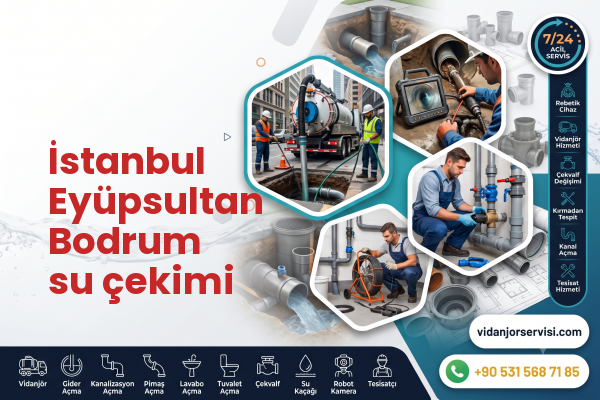 İstanbul Eyüpsultan Bodrum su çekimi