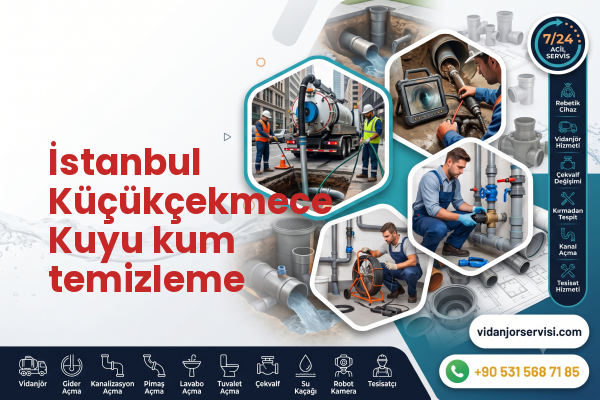 İstanbul Küçükçekmece Kuyu kum temizleme