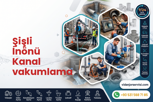 Şişli İnönü Kanal vakumlama