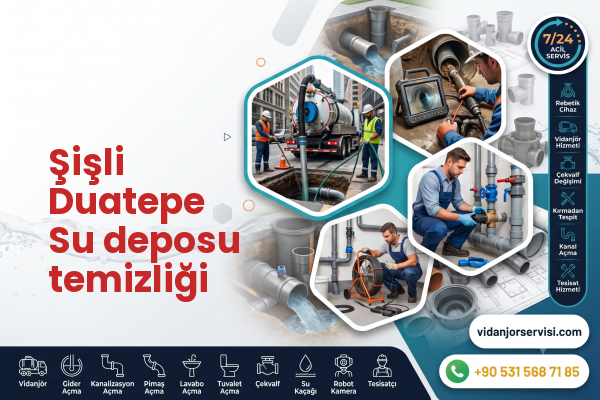 Şişli Duatepe Su deposu temizliği