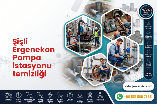Şişli Ergenekon Pompa istasyonu temizliği