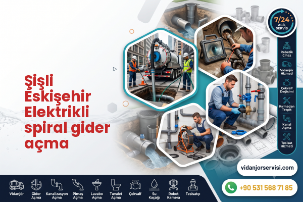Şişli Eskişehir Elektrikli spiral gider açma