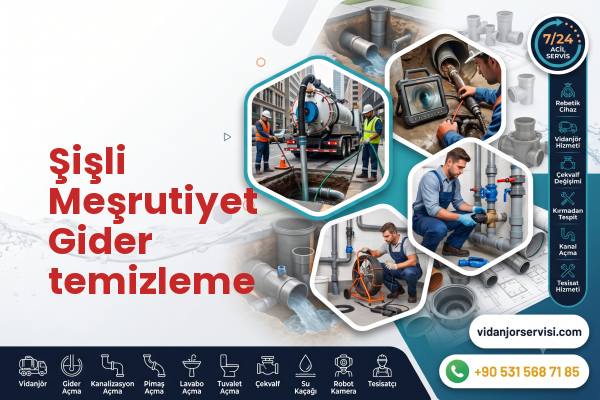 Şişli Meşrutiyet Gider temizleme