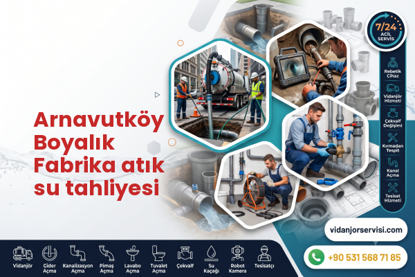 Arnavutköy Boyalık Fabrika atık su tahliyesi