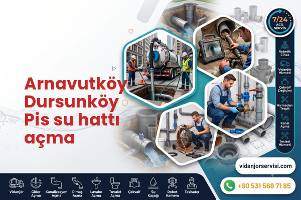 Arnavutköy Dursunköy Pis su hattı açma