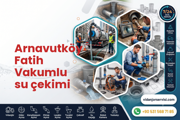 Arnavutköy Fatih Vakumlu su çekimi