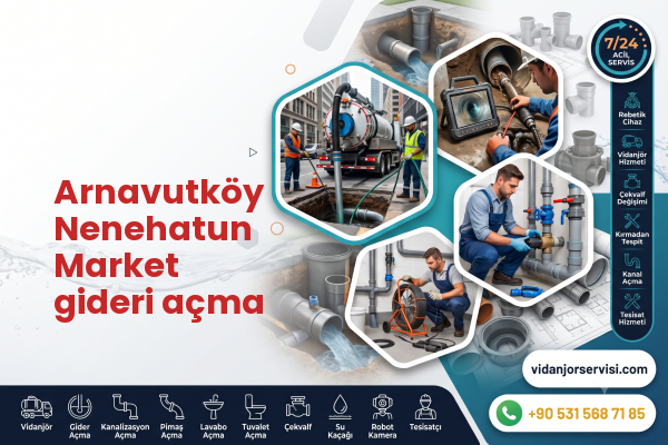 Arnavutköy Nenehatun Market gideri açma