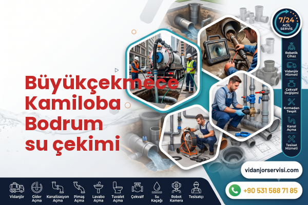 Büyükçekmece Kamiloba Bodrum su çekimi