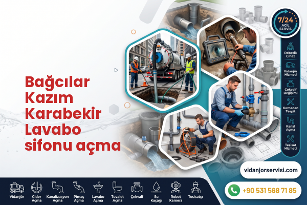 Bağcılar Kazım Karabekir Lavabo sifonu açma
