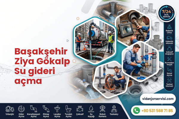 Başakşehir Ziya Gökalp Su gideri açma