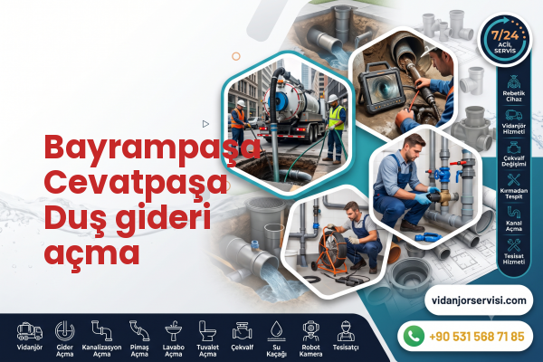 Bayrampaşa Cevatpaşa Duş gideri açma