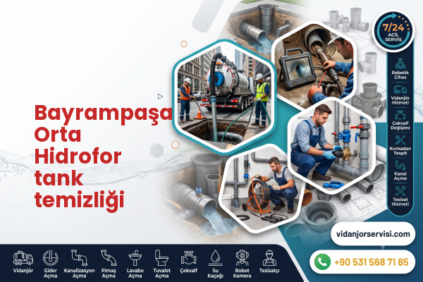 Bayrampaşa Orta Hidrofor tank temizliği