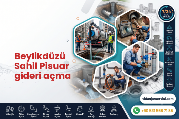 Beylikdüzü Sahil Pisuar gideri açma