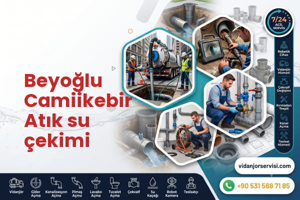 Beyoğlu Camiikebir Atık su çekimi