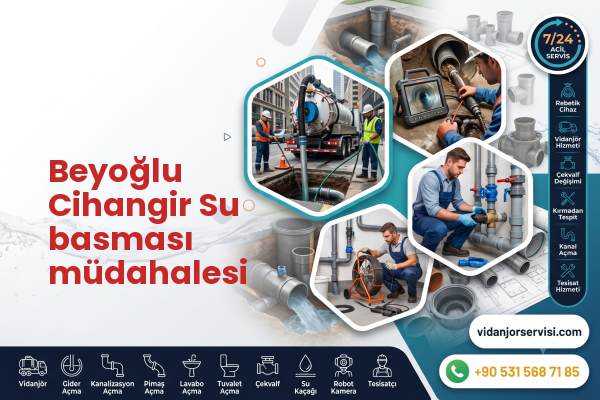 Beyoğlu Cihangir Su basması müdahalesi