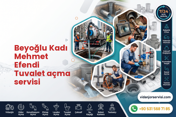 Beyoğlu Kadı Mehmet Efendi Tuvalet açma servisi