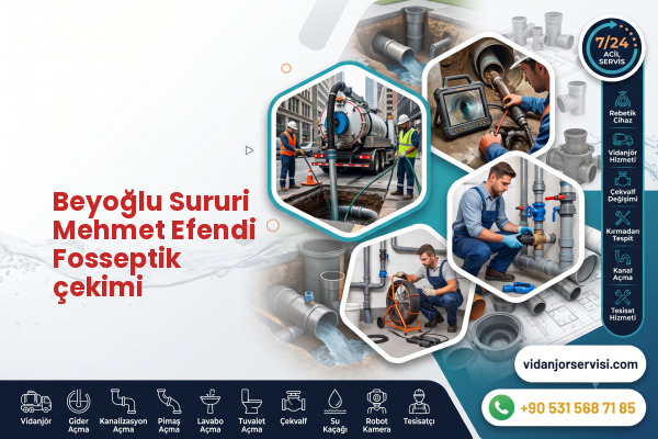 Beyoğlu Sururi Mehmet Efendi Fosseptik çekimi