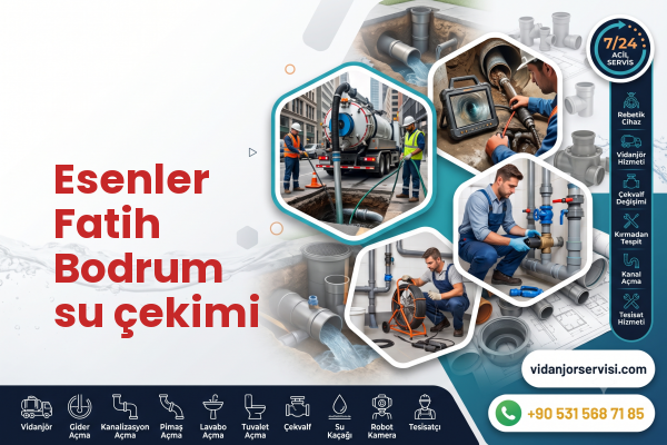 Esenler Fatih Bodrum su çekimi