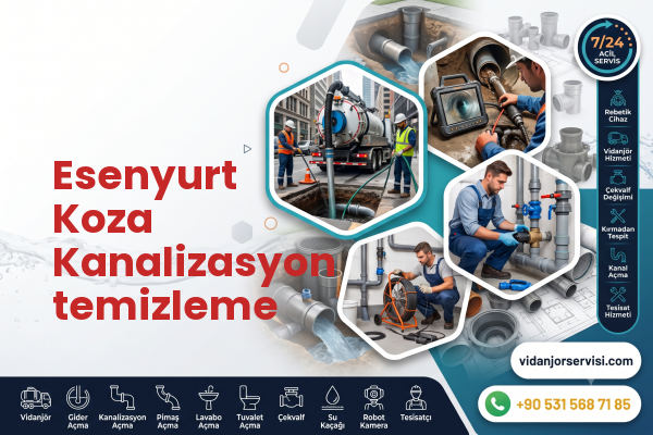 Esenyurt Koza Kanalizasyon temizleme