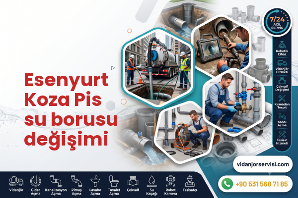Esenyurt Koza Pis su borusu değişimi