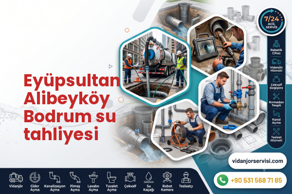 Eyüpsultan Alibeyköy Bodrum su tahliyesi