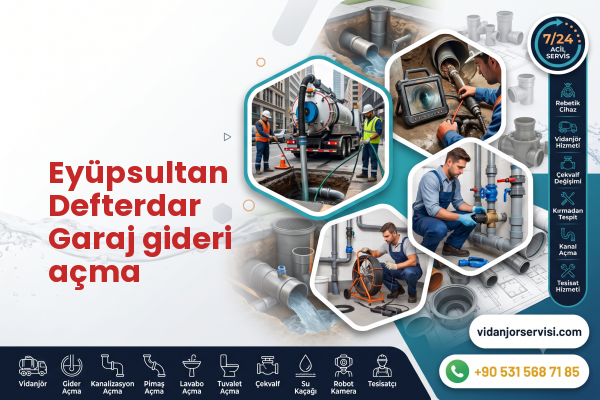 Eyüpsultan Defterdar Garaj gideri açma