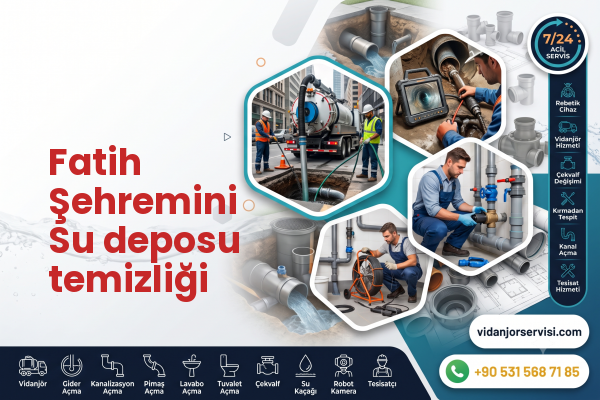 Fatih Şehremini Su deposu temizliği
