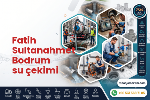 Fatih Sultanahmet Bodrum su çekimi
