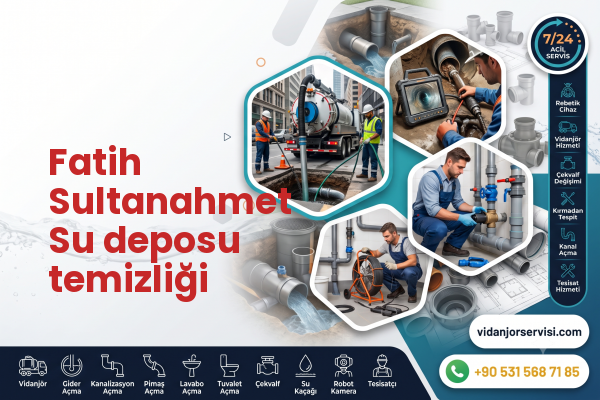 Fatih Sultanahmet Su deposu temizliği