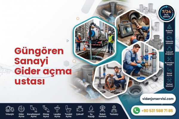 Güngören Sanayi Gider açma ustası