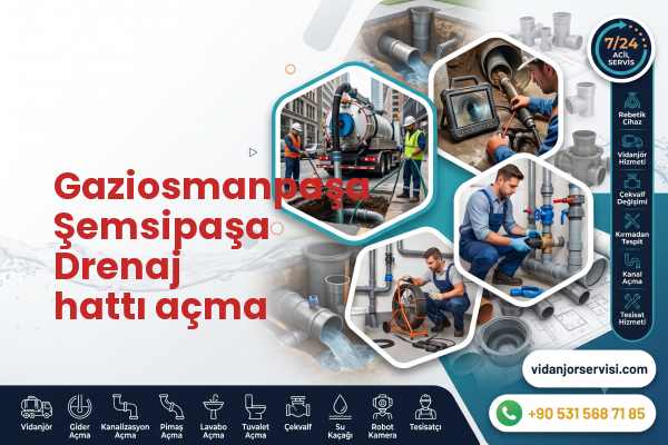 Gaziosmanpaşa Şemsipaşa Drenaj hattı açma