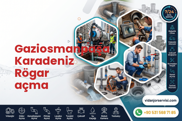 Gaziosmanpaşa Karadeniz Rögar açma