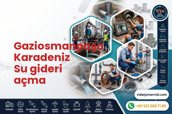 Gaziosmanpaşa Karadeniz Su gideri açma