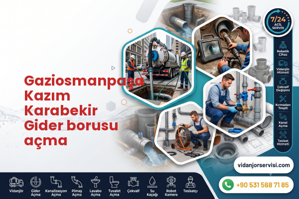 Gaziosmanpaşa Kazım Karabekir Gider borusu açma