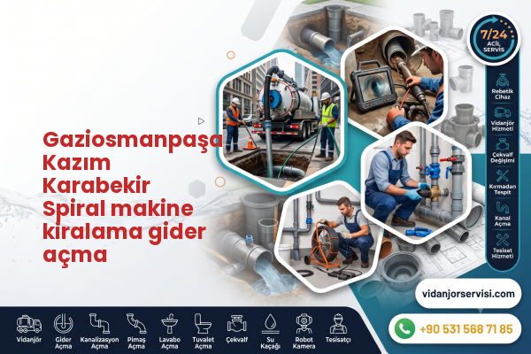 Gaziosmanpaşa Kazım Karabekir Spiral makine kiralama gider açma