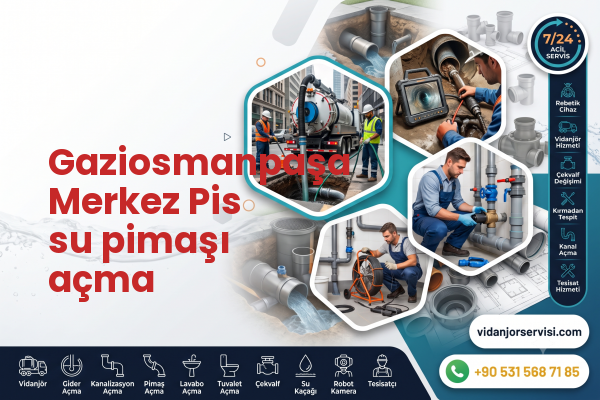 Gaziosmanpaşa Merkez Pis su pimaşı açma