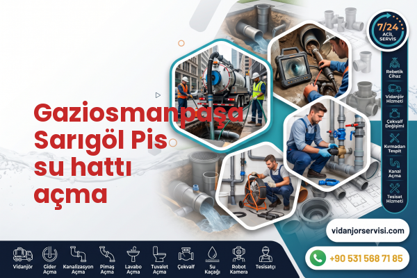 Gaziosmanpaşa Sarıgöl Pis su hattı açma