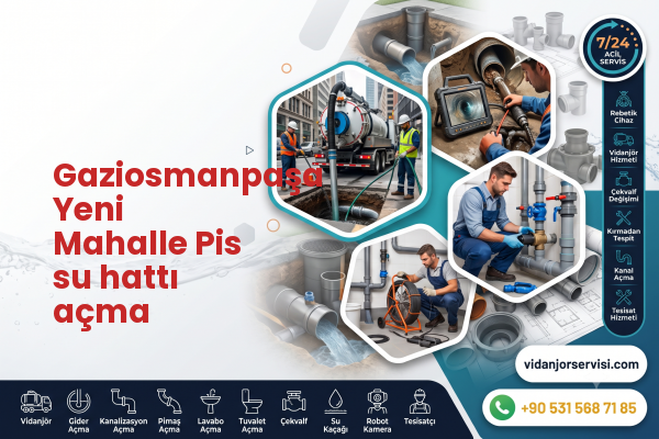 Gaziosmanpaşa Yeni Mahalle Pis su hattı açma