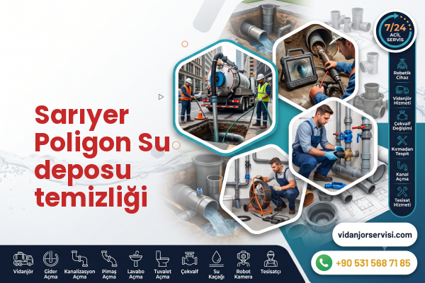 Sarıyer Poligon Su deposu temizliği