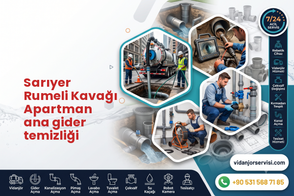 Sarıyer Rumeli Kavağı Apartman ana gider temizliği