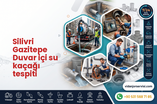 Silivri Gazitepe Duvar içi su kaçağı tespiti
