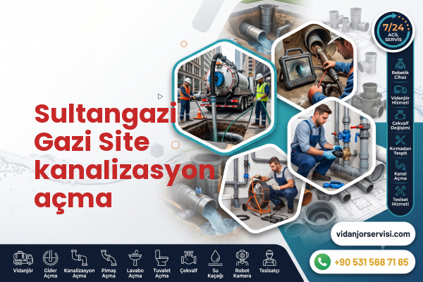 Sultangazi Gazi Site kanalizasyon açma