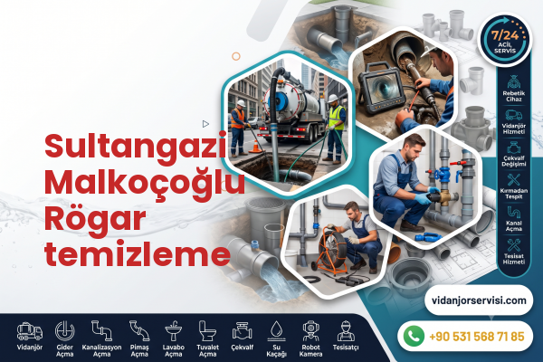 Sultangazi Malkoçoğlu Rögar temizleme