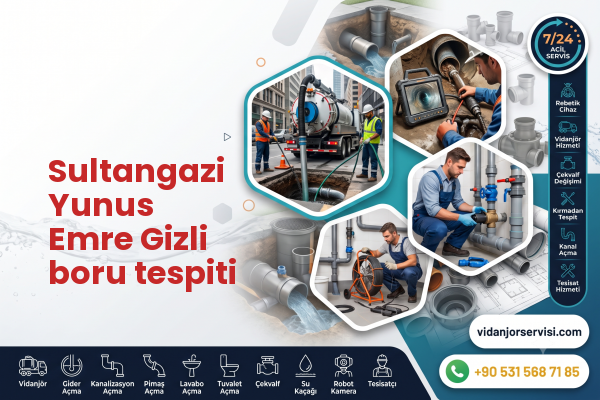 Sultangazi Yunus Emre Gizli boru tespiti